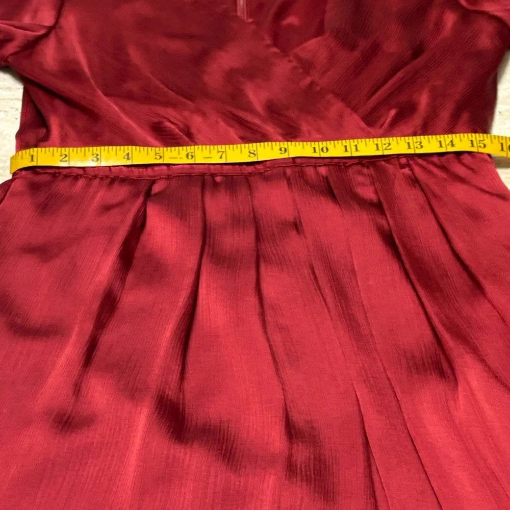 NWOT-Alex Marie Deep Red Long Sleeve Dress - Picture 8 of 13